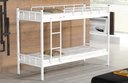 Ver imagem 1 de Beliche Tubular Ferro e Aço para Duas Pessoas Colchão 78:branco