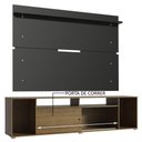 Ver imagem 6 de Rack Madesa Cancun e Painel para Tv até 65 Polegadas - Rustic/preto