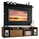 Ver imagem 3 de Rack Madesa Cancun e Painel para Tv até 65 Polegadas - Rustic/preto