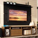 Ver imagem 2 de Rack Madesa Cancun e Painel para Tv até 65 Polegadas - Rustic/preto