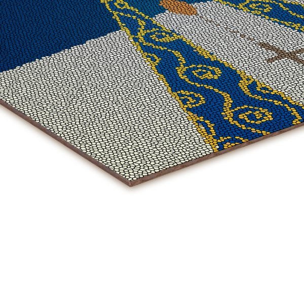 Quadro Decorativo tipo Placa Nossa Senhora Aparecida Mosaico - 65x46cm - Arte Maníacos - 2