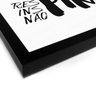 Quadro Decorativo Tela Canvas Respira, Inspira, Não Pira Branco - 46x32,5cm (Moldura caixa laca pret - 2