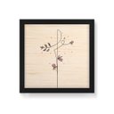 Ver imagem 1 de Quadro Decorativo em Madeira Fé Floral - 20x20cm (Moldura caixa em laca preta) - Arte Maníacos
