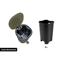 Ver imagem 2 de Lixeira Metal Linius Serenity 5L Cor Verde Sage e Pedal com Amortecimento