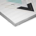 Ver imagem 2 de Quadro Decorativo em Tela Canvas Triangulos Para Baixo Verde - 30x30cm - Arte Maníacos