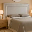 Ver imagem 1 de Cabeceira para Cama Box Casal 164cm Phili Lisa Boucle Cinza - Sallar Home