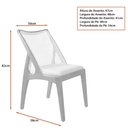 Ver imagem 3 de Cadeira para Mesa de Jantar Crow 50cm Madeira Maciça | Linho Cinza Claro - Sallar Home