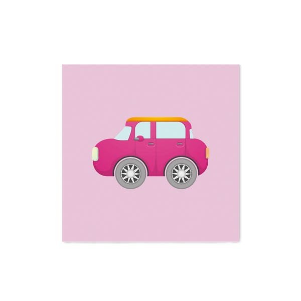Quadro Decorativo Carrinho Rosa - 30x30cm - Arte Maníacos - 1