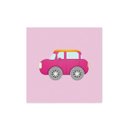 Ver imagem 1 de Quadro Decorativo Carrinho Rosa - 30x30cm - Arte Maníacos