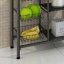 Ver imagem 4 de Fruteira de Chão Multiuso Belgica Bm Tubulares Prata Martelado