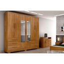 Ver imagem 1 de Guarda Roupa 6 Portas e 6 Gavetas C/espelho e Pés Encant/berlim Cumaru - Novo Horizonte
