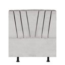 Ver imagem 1 de Cabeceira para Cama Box Casal 1,60 Cm Bélgica - Oferta House Cor:cinza Claro