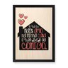 Quadro Decorativo em Madeira O Que Mais Amo Na Minha Casa - 32,5x23cm (Moldura caixa em laca preta)  - 1