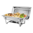 Ver imagem 4 de Rechaud Retangular 9 Litros com 1 Cuba Banho Maria Gourmet - Brinovar