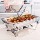 Ver imagem 5 de Rechaud Retangular 9 Litros com 1 Cuba Banho Maria Gourmet - Brinovar