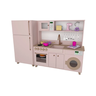 Mini Cozinha Infantil Rosa e Carvalho 100% Mdf - 2