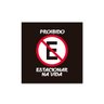 Quadro decorativo com moldura caixa branca em Placa - Placa Proibido Estacionar Na Vida - 30x30cm -  - 1