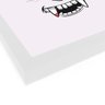 Quadro decorativo com moldura caixa branca em Placa - Vampiro Rosto - 30x30cm - Arte Maníacos - 2