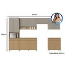Ver imagem 5 de Cozinha Modulada Nesher Simone Mendes Simone Mendes 6 Peças (3aéreos+2balcões+1paneleiro) C6p90