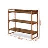 Estante Pequena Em Aço 3 Prateleiras 90 cm Imbuia Bronze Ezreal Shop JM - 4