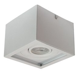 Spot Plafon Sobrepor Alumínio Recuado Branco Mr16 Gu10 - 1