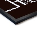 Ver imagem 2 de Quadro Decorativo Home Fundo Preto - 23x16,25cm (Moldura em laca preta) - Arte Maníacos