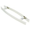 Puxador Portas Duplo Aço Inox Polido Lugui 80 Cm para Portas: Pivotantes/madeira/vidro Temperado/por - 2