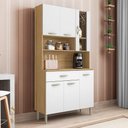 Ver imagem 2 de Armário de Cozinha Compacta 90cm Bruna K02 Freijó/supremo - Mpozenato