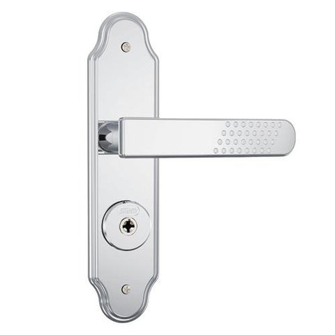 Fechadura 1803/21 Tetra Externa com Acabamento Cromado e Espelho de Aço Inox - 11435 - STAM