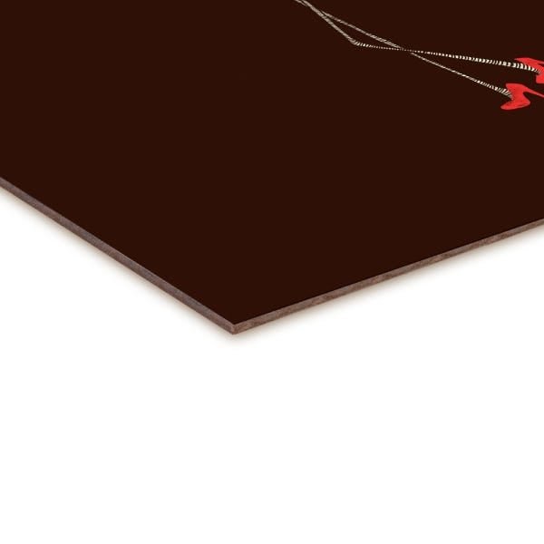 Quadro decorativo com moldura caixa branca em Placa - Flamingo Salto Alto - 30x30cm - Arte Maníacos - 2