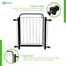 Portão Grade para Cachorro Pet Bebê Porta de 78cm a 122cm - 4