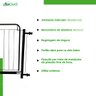 Portão Grade para Cachorro Pet Bebê Porta de 78cm a 122cm - 5
