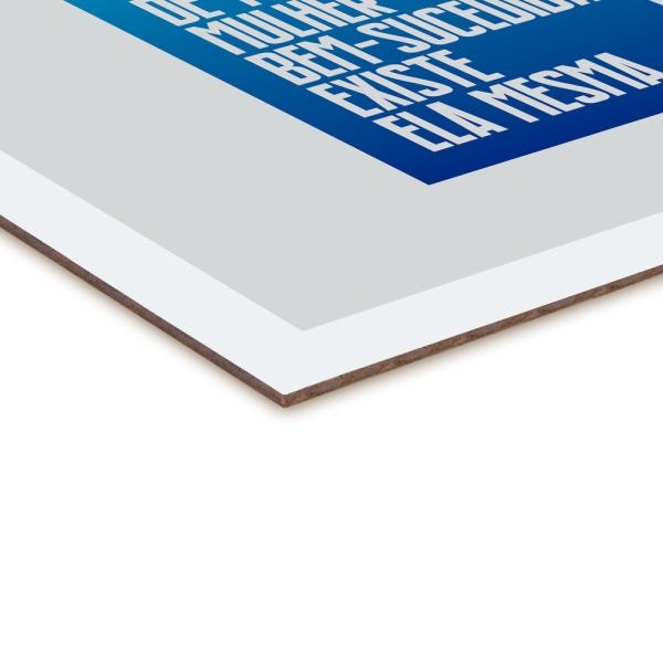 Quadro decorativo com moldura caixa branca em Placa - Por Trás de Toda Mulher Existe ela Mesma - 30x - 2