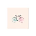 Ver imagem 1 de Quadro decorativo com moldura caixa branca em Placa - Bicicleta Vintage - 30x30cm - Arte Maníacos