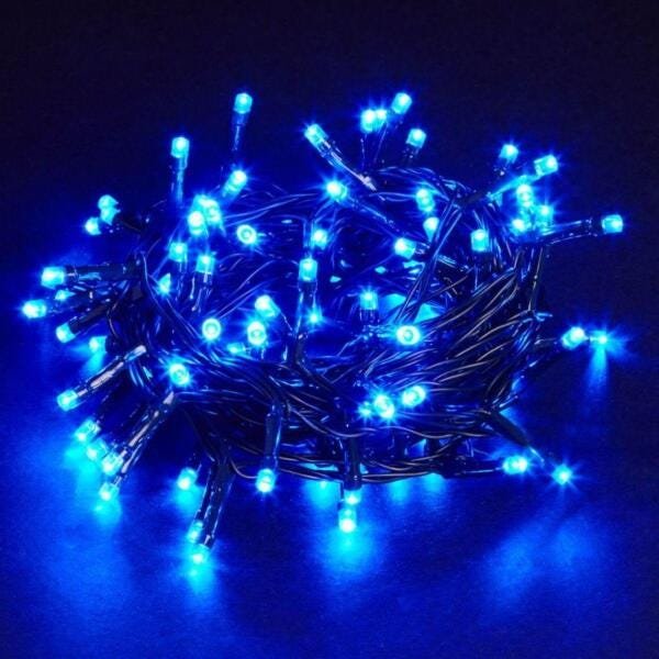Pisca Pisca Natal Led 100 Lâmpadas Azul 220v - 1