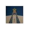 Quadro Decorativo em Madeira Nossa Senhora Aparecida Mosaico - 20 x 20 cm, Azul, Husky - 1