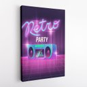 Ver imagem 2 de Quadro Retro Party Festa Caixa de Som Canvas 60x40cm