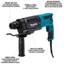 Ver imagem 3 de Martelete Combinado Sds Plus 800w M8701zb Makita