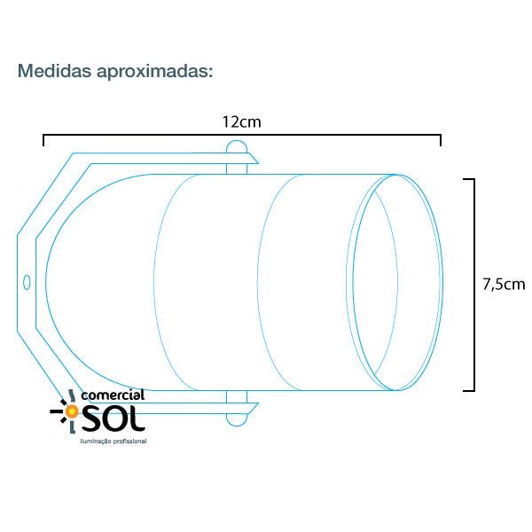 Canhão Refletor PAR 20 spot Branco - 3