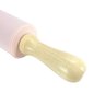 Rolo de Massa de Silicone Com Cabo de Madeira:Rosa - 2