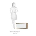 Ver imagem 3 de Armário Aéreo 80 Cm 1 Porta Basculante Mel Luciane Móveis
