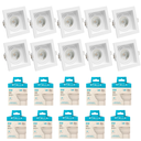 Ver imagem 3 de Kit 10x Spot Embutir Recuado Gu10 C/ Lâmpada Eco 6w Stella Cor:branco - Branco Quente