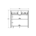 Ver mais imagens de Gabinete Armário Banheiro Ditália Bn-04 Preto