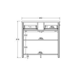 Gabinete Armário Banheiro Ditália Bn-04 Preto - 8