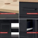 Ver imagem 5 de Gabinete Armário Banheiro Ditália Bn-04 Preto