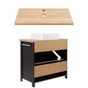 Ver imagem 4 de Gabinete Armário Banheiro Ditália Bn-04 Preto