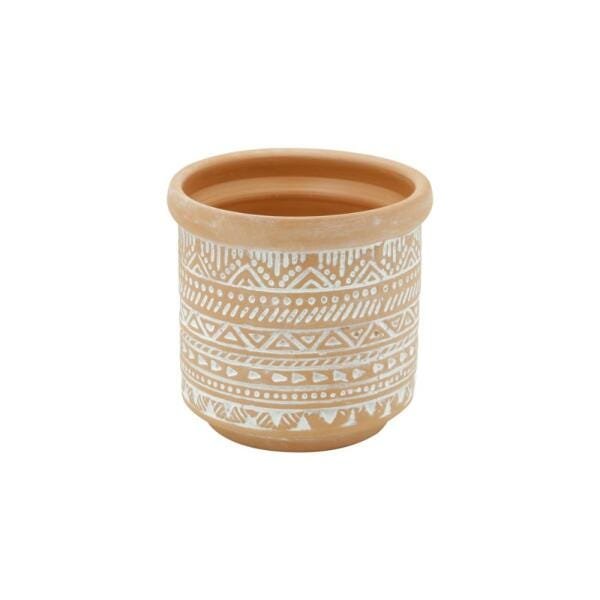 VASO CERÂMICA TERRACOTA FAT EDGE BARRO PEQ 8X7,5CM - 1