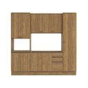 Ver imagem 2 de Cozinha Compacta com Kit Forno Celeste Kappesberg 100% Mdf Nogueira 240cm
