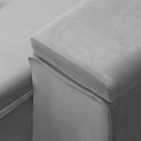 Ver imagem 7 de Sofá Retrátil Reclinável para Sala 3 Lugares 250cm Niels F04 Veludo Cinza Claro - Lyam Decor