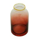 Ver imagem 2 de VASO VIDRO OMBRÉ CORAL 8x14cm